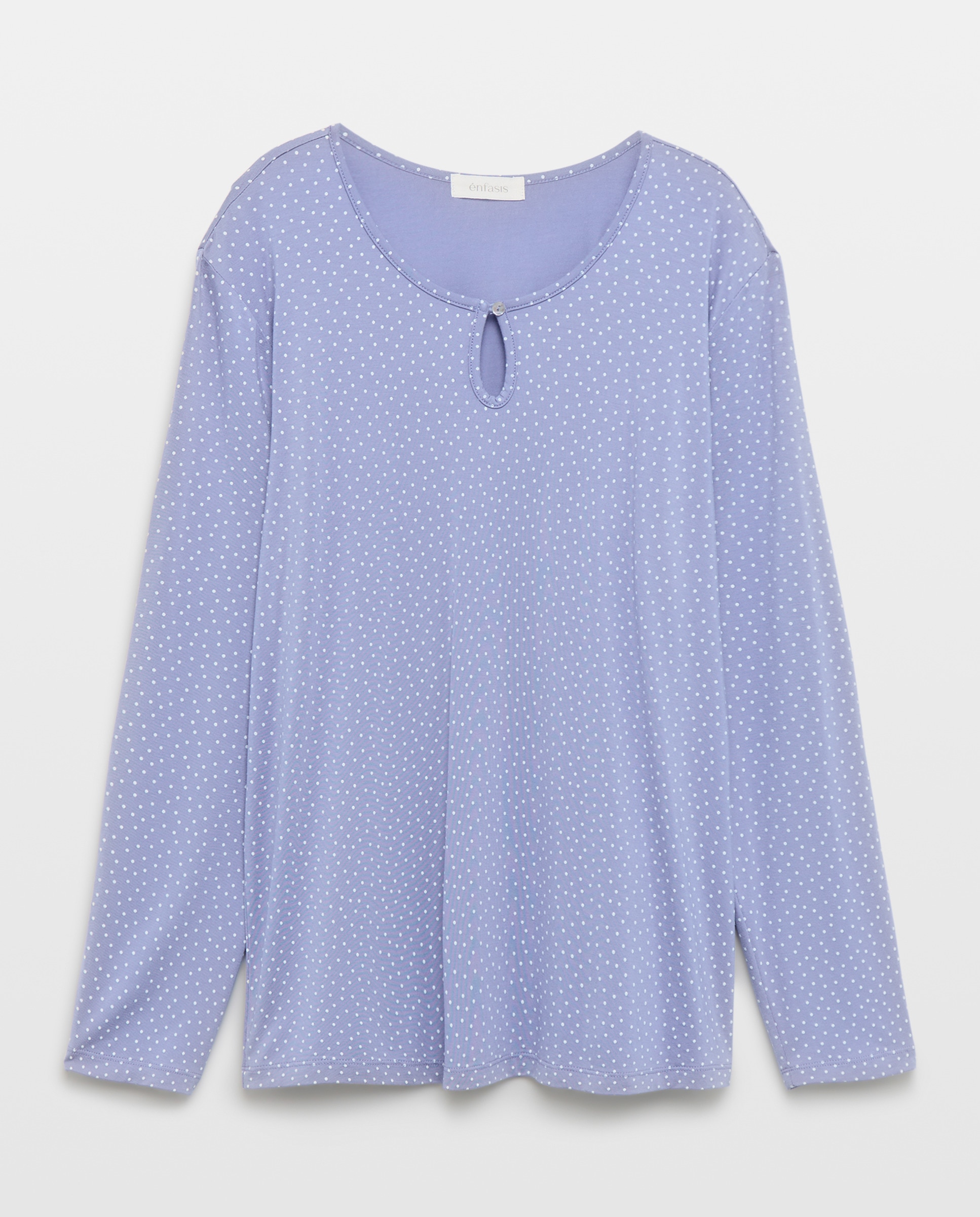 T-shirt de Viscose Estampada Azul-4