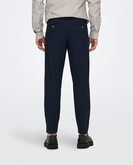 Imagen 0 de Pantalón chino de lino de hombre