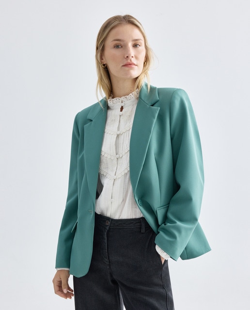 Imagen 0 de Chaqueta de mujer lisa manga larga