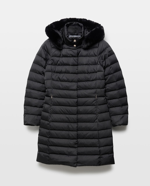 Imagem 0 de Blusão Acolchoado Comprido com Capuz