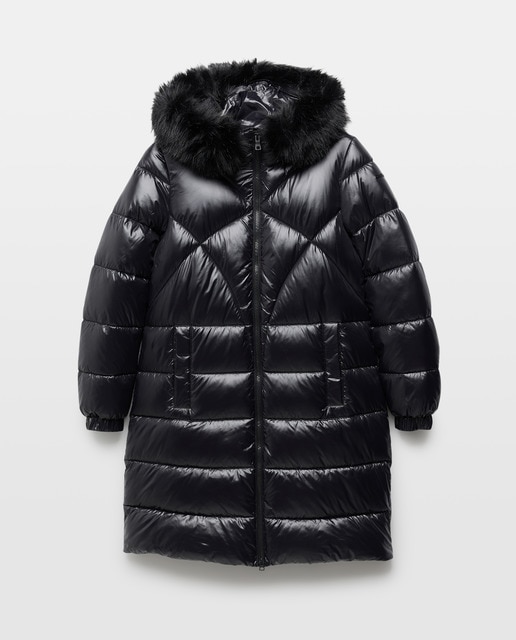 Imagem 0 de Parka Comprida Repelente à Água e Corta-Vento com Capuz