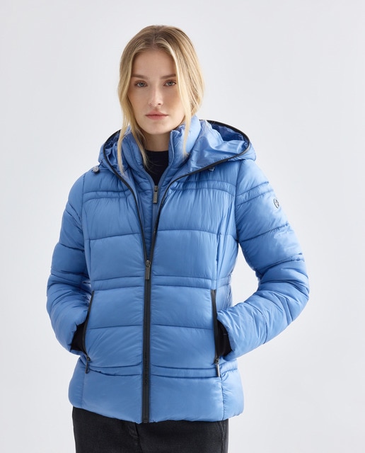 Imagem 0 de Blusão Acolchoado Curto com Capuz