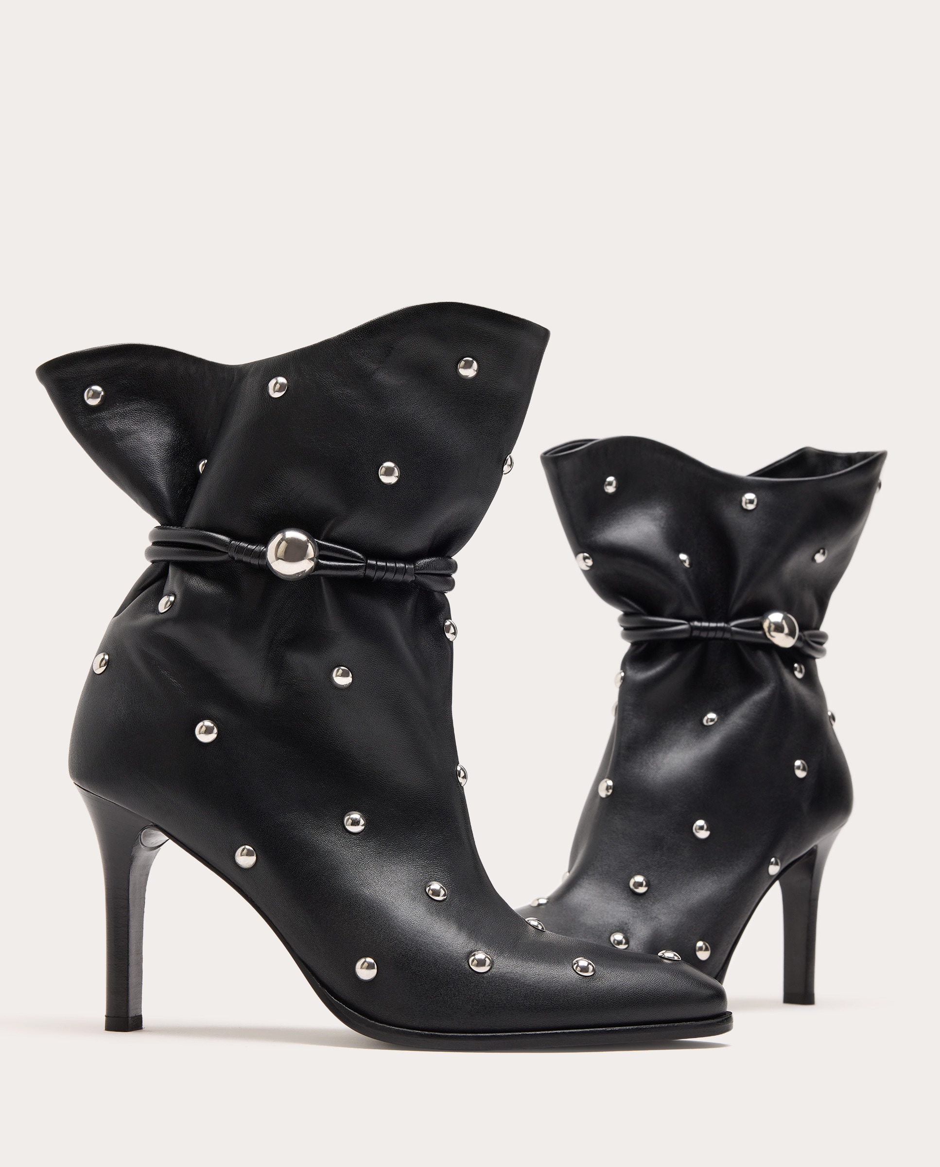 Botines Forla de piel Negro-4