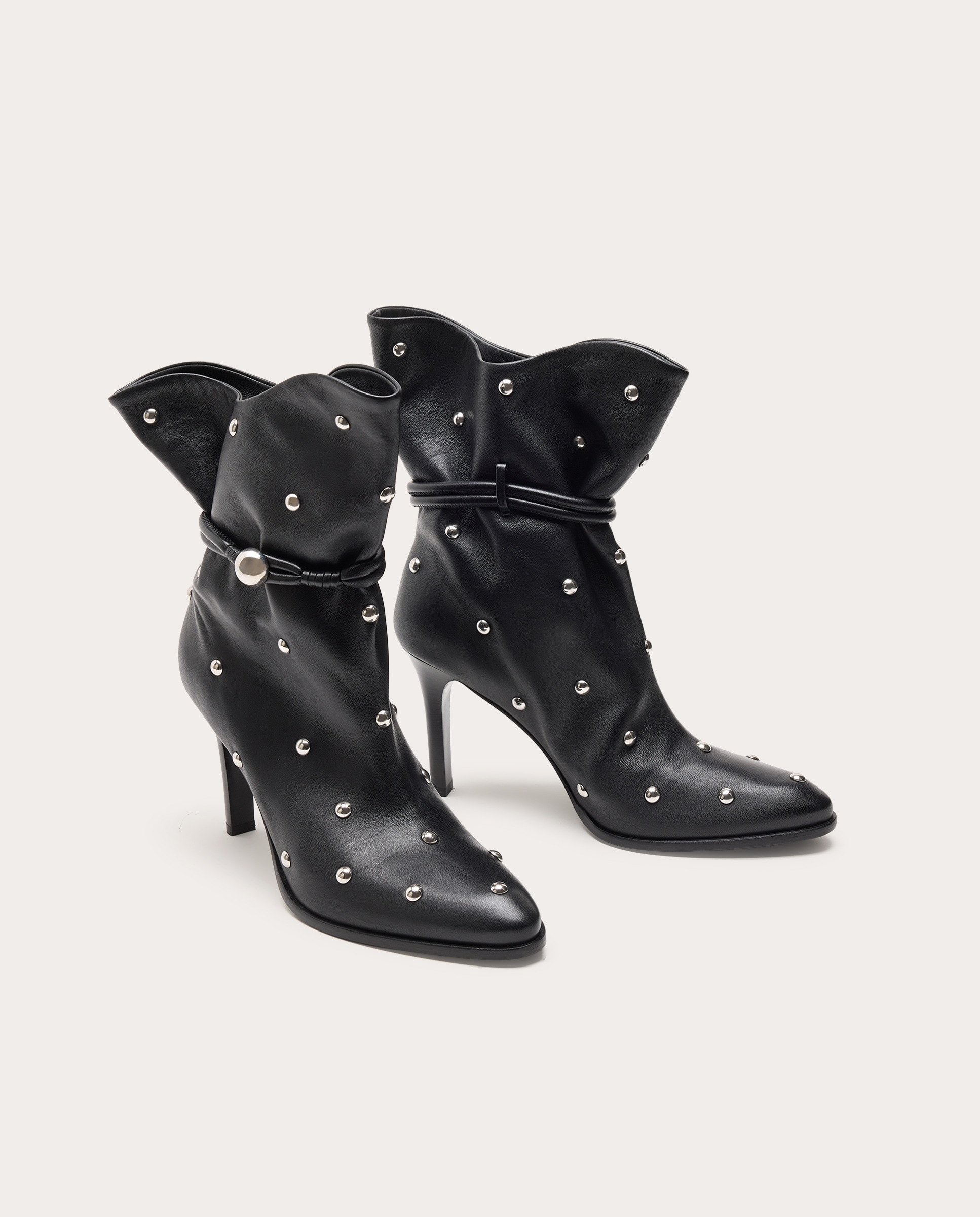 Botines Forla de piel Negro-2