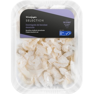 bacalao desmigado desalado sin espinas MSC bandeja 225 g - El Corte Ingles Selection