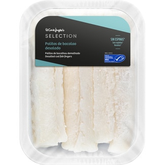 palitos de bacalao desalado sin espinas MSC bandeja 250 g - El Corte Ingles Selection