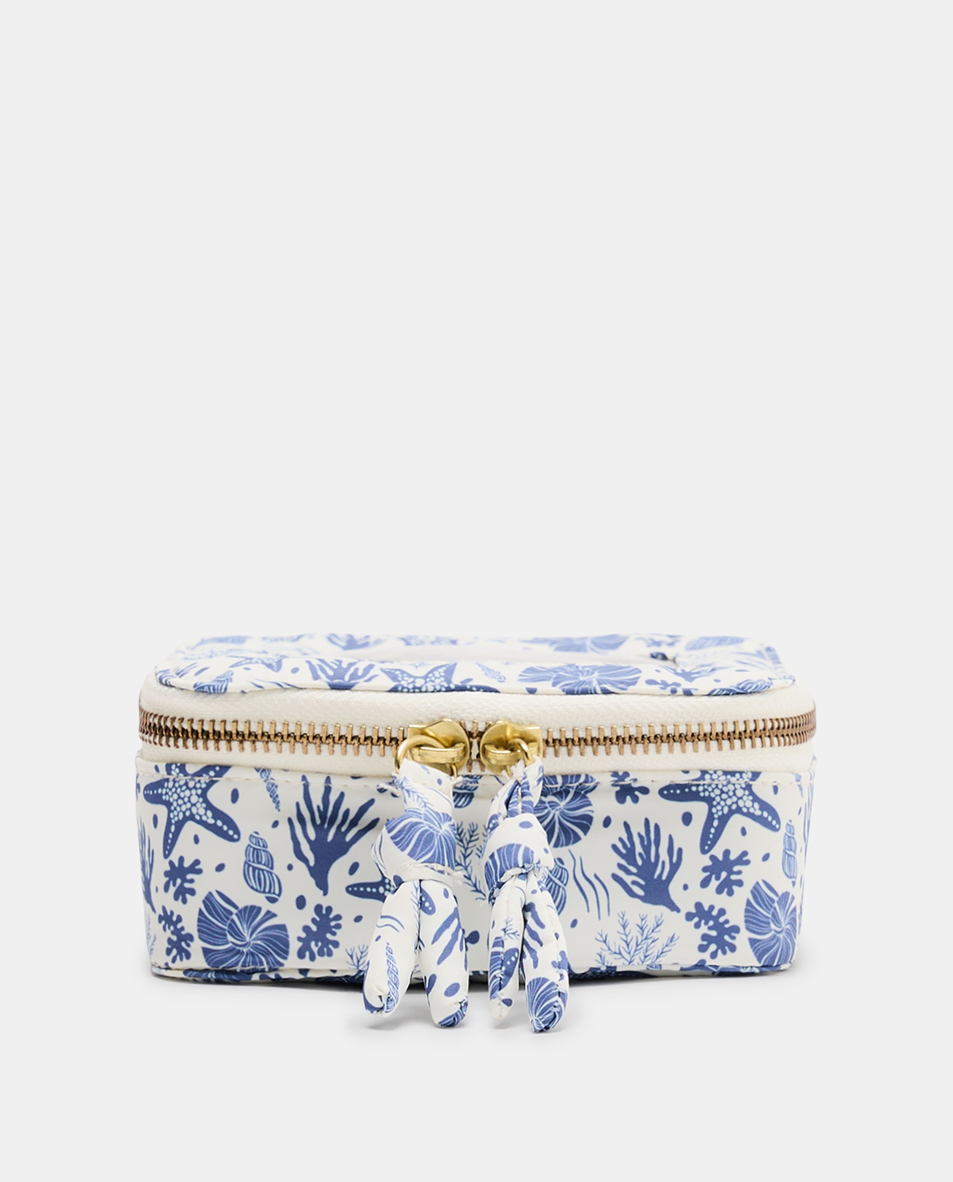 Imagem 0 de Nécessaire Pequeno de Viagem com Estampado do Mar