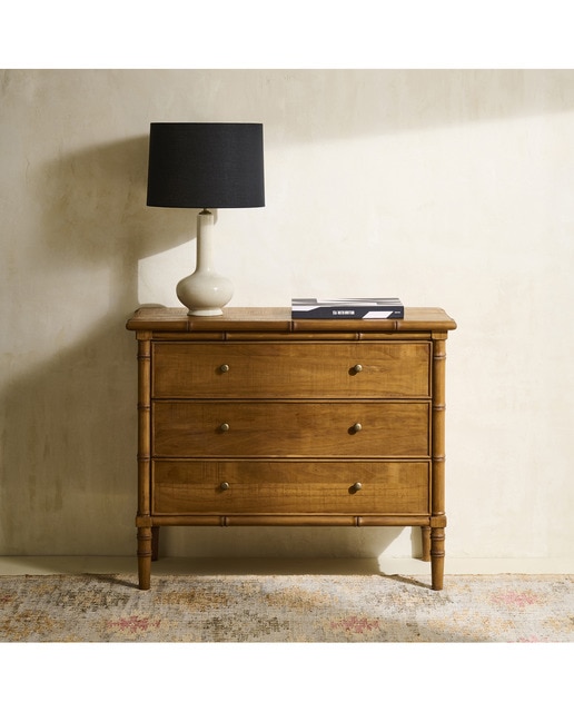 Imagen 0 de Cómoda de madera de pino con 3 cajones Bamboo El Corte Inglés (Reacondicionado Grado A)