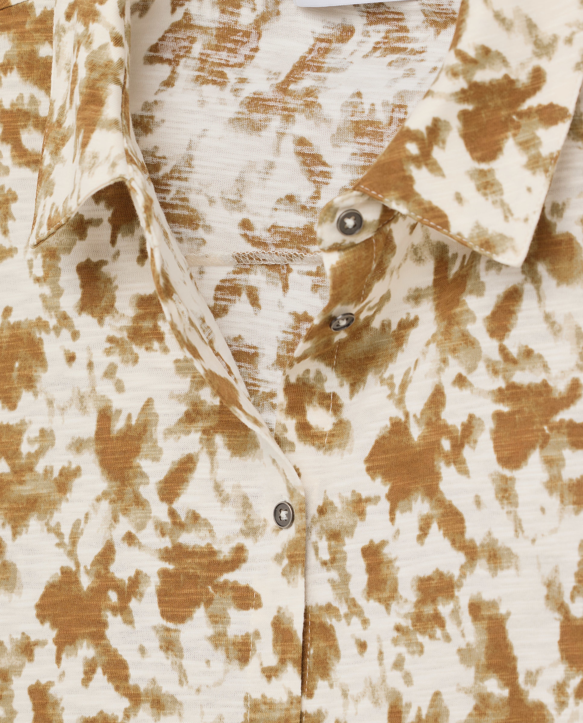 Camisola de Manga Comprida Estampada Castanho-6