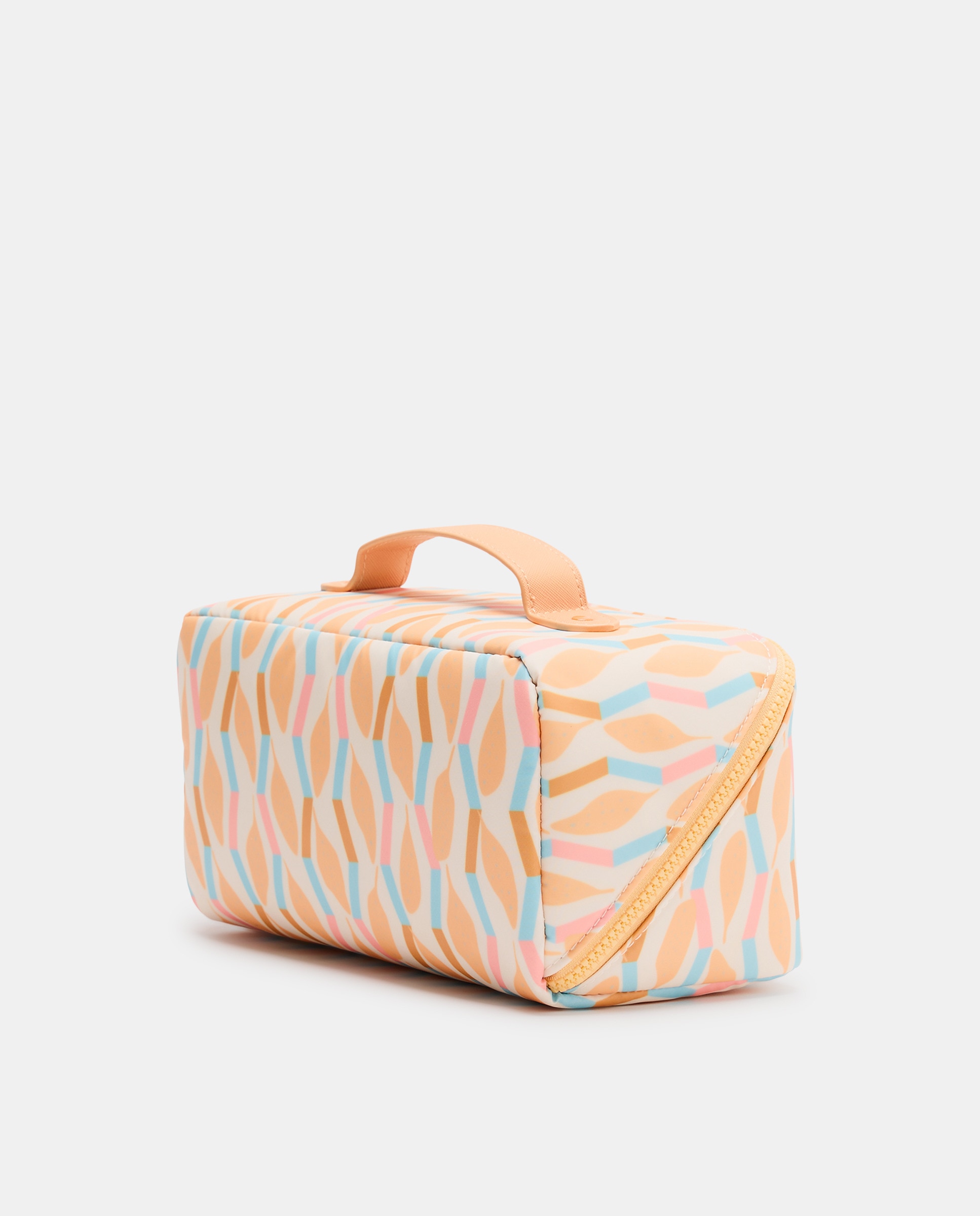 Nécessaire Estampado com Abertura Diagonal 660 Laranja-2