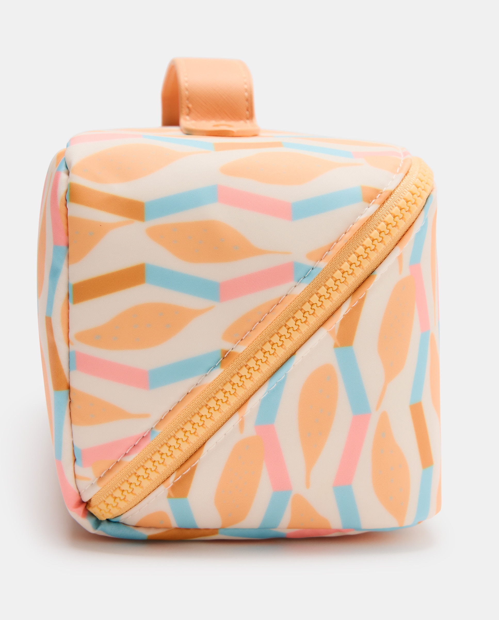 Nécessaire Estampado com Abertura Diagonal 660 Laranja-4