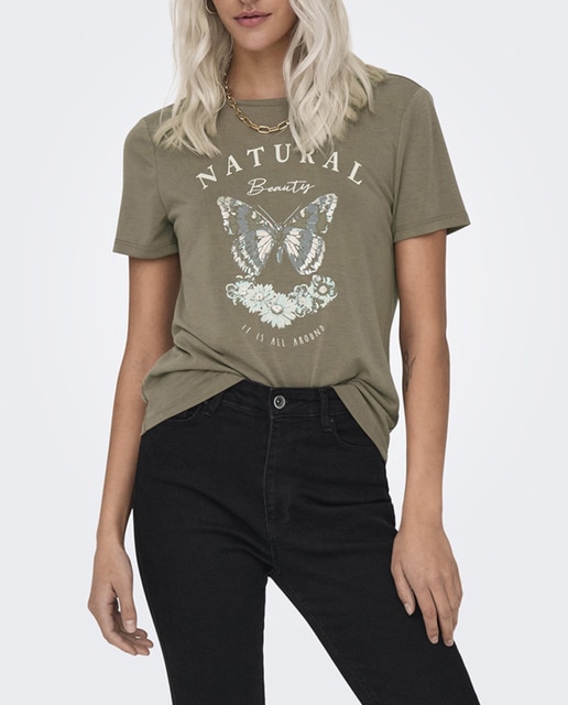 Imagen 0 de Camiseta de mujer de manga corta con escote en la espalda