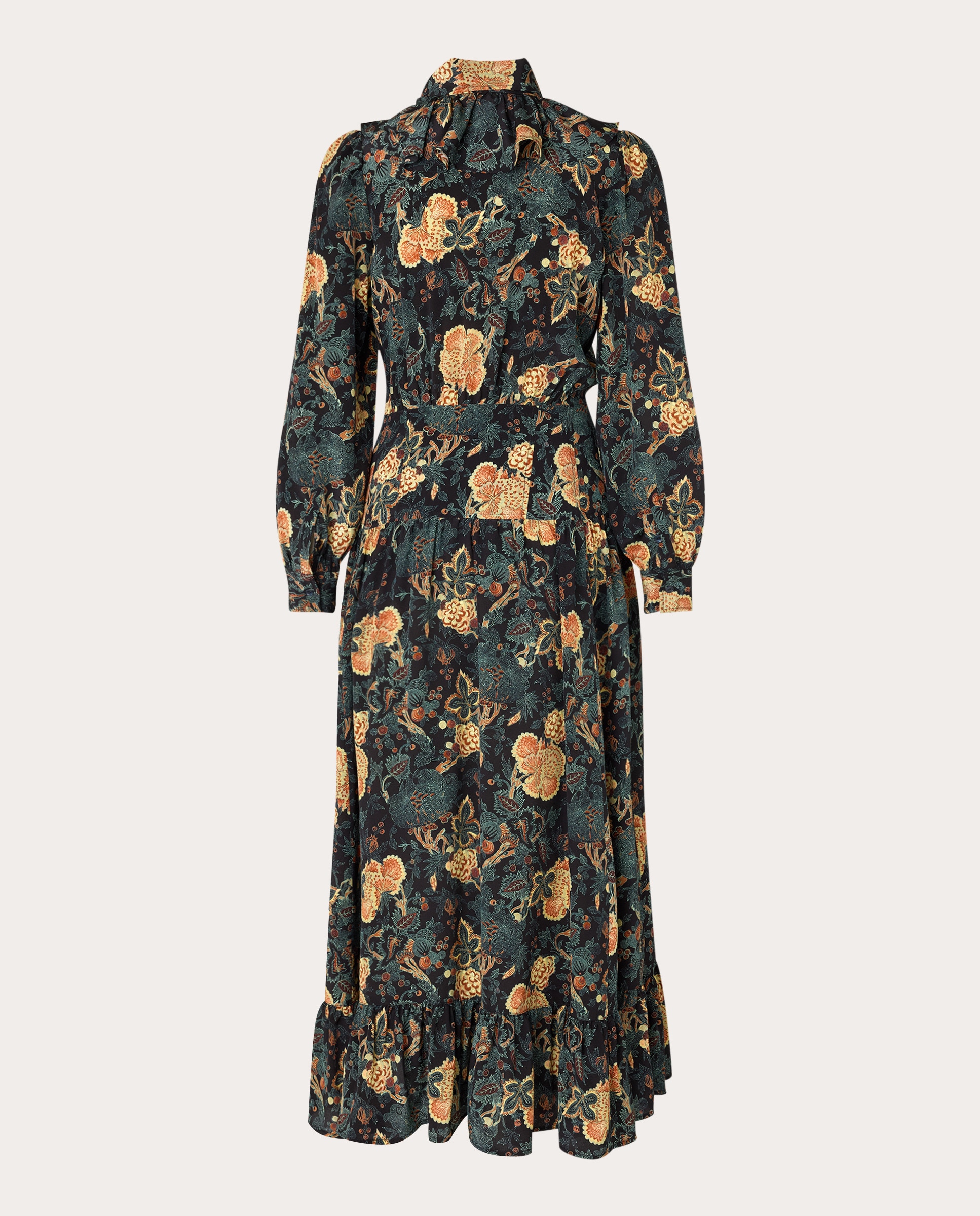 Vestido midi Circe de seda Multicolor-2