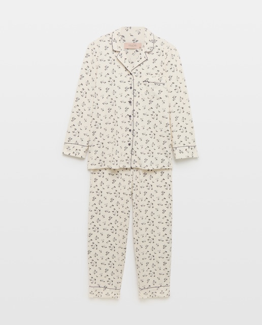 Imagem 0 de Pijama Camiseiro com Estampado Floral