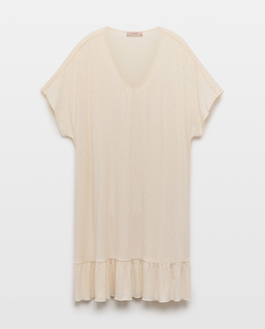 Imagem 0 de Camisa de Dormir com Folho na Parte Inferior