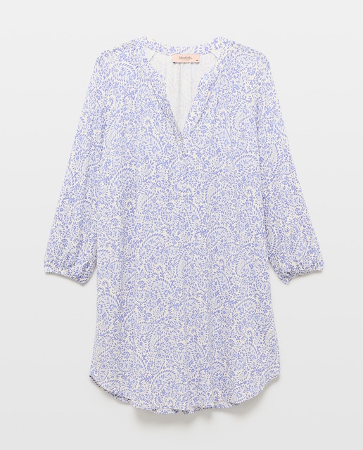 Imagen 0 de Camisón de mujer corto con manga 3/4 estampado