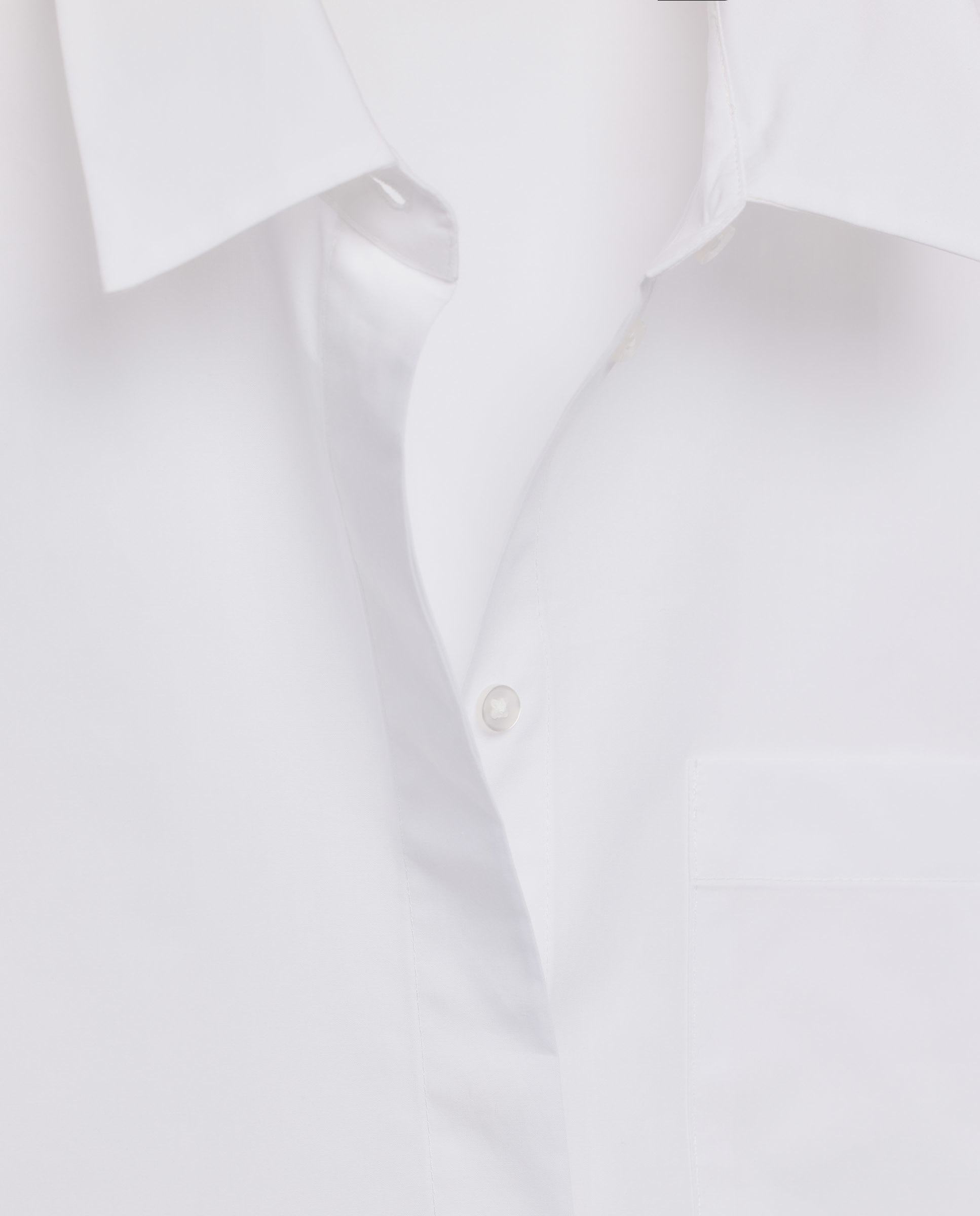Blusa Oversize de Popelina Branco-5