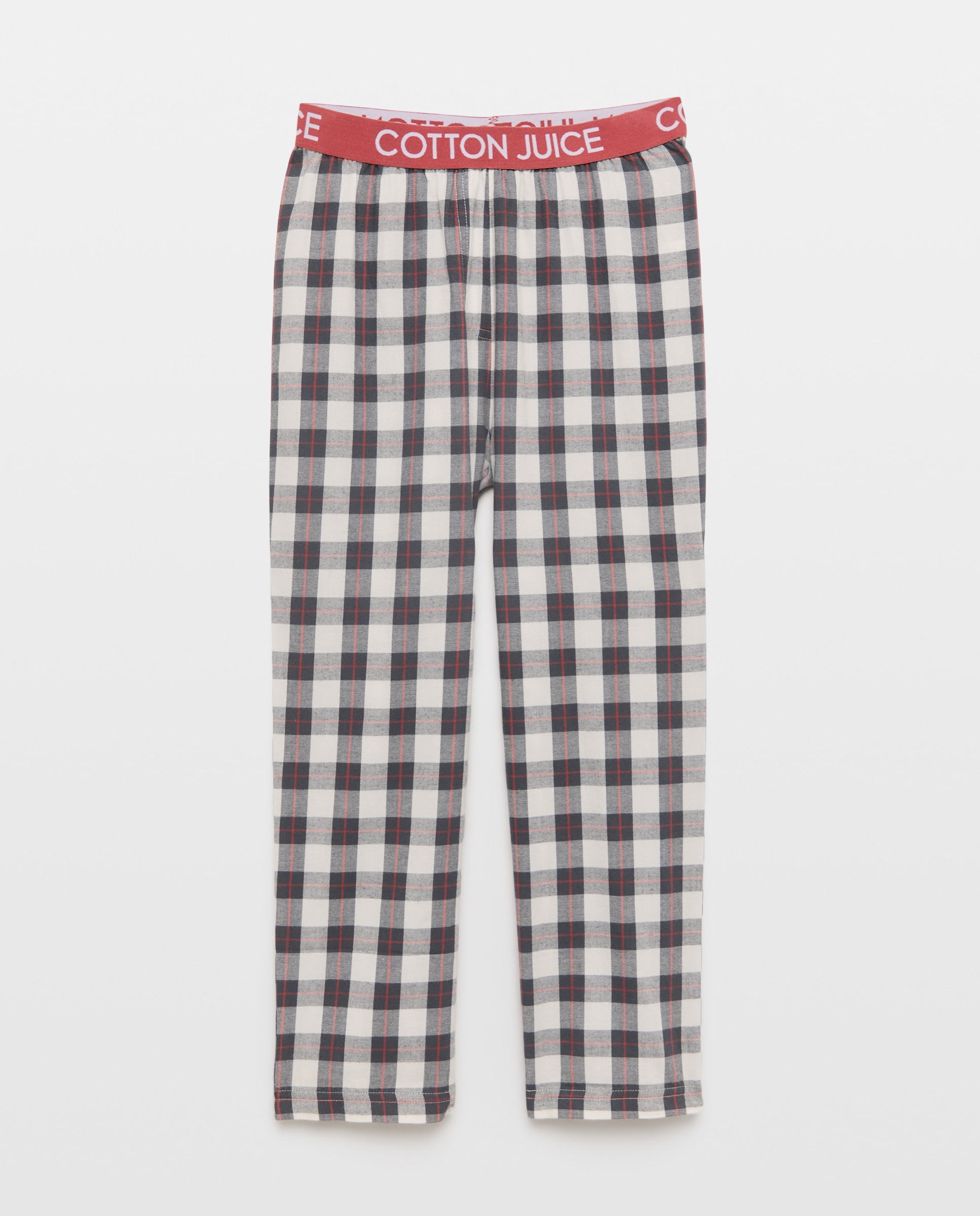 Calças aos Quadrados Preto-1