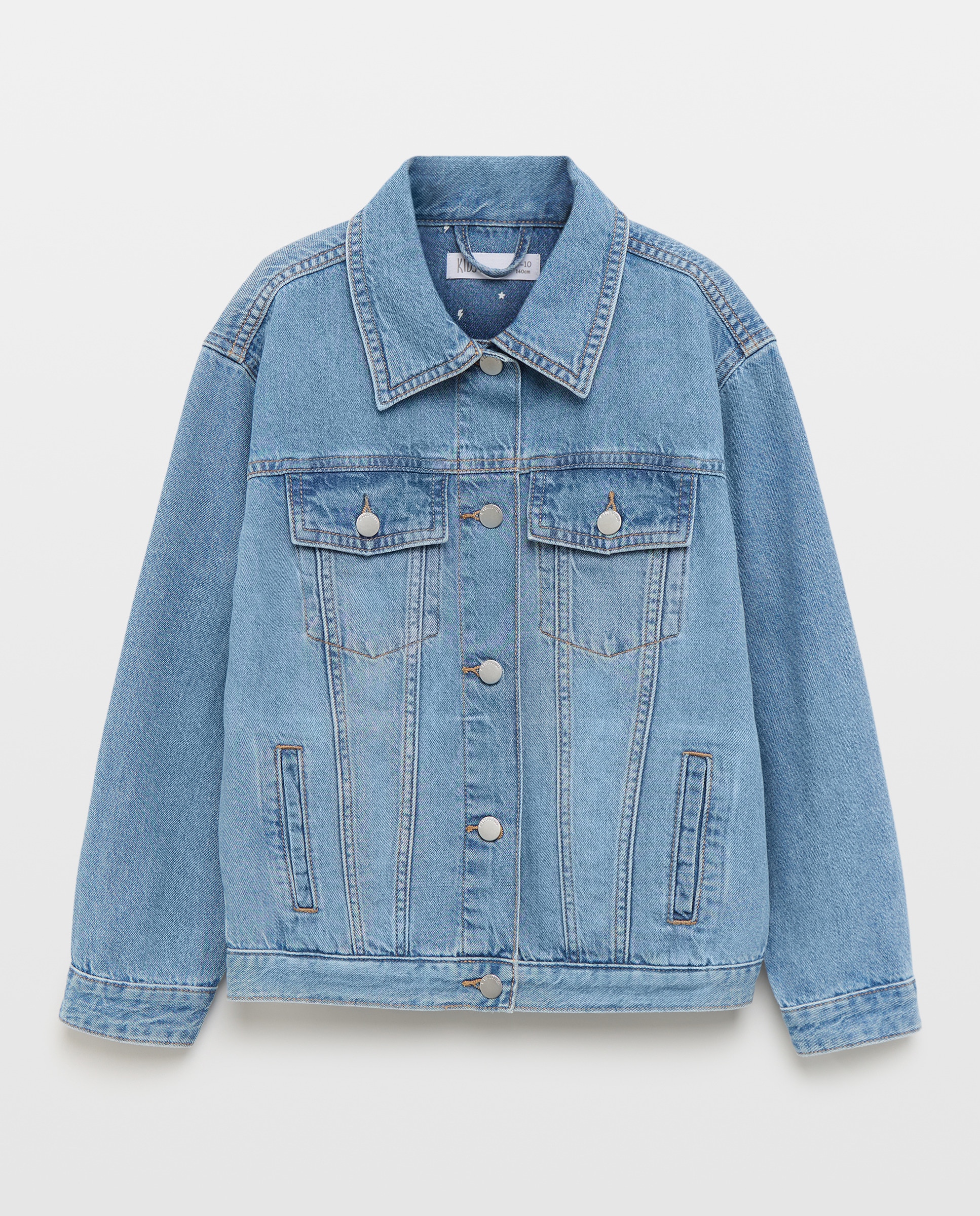 Blusão de Ganga Básico Kids El Corte Inglés Azul pálido-5
