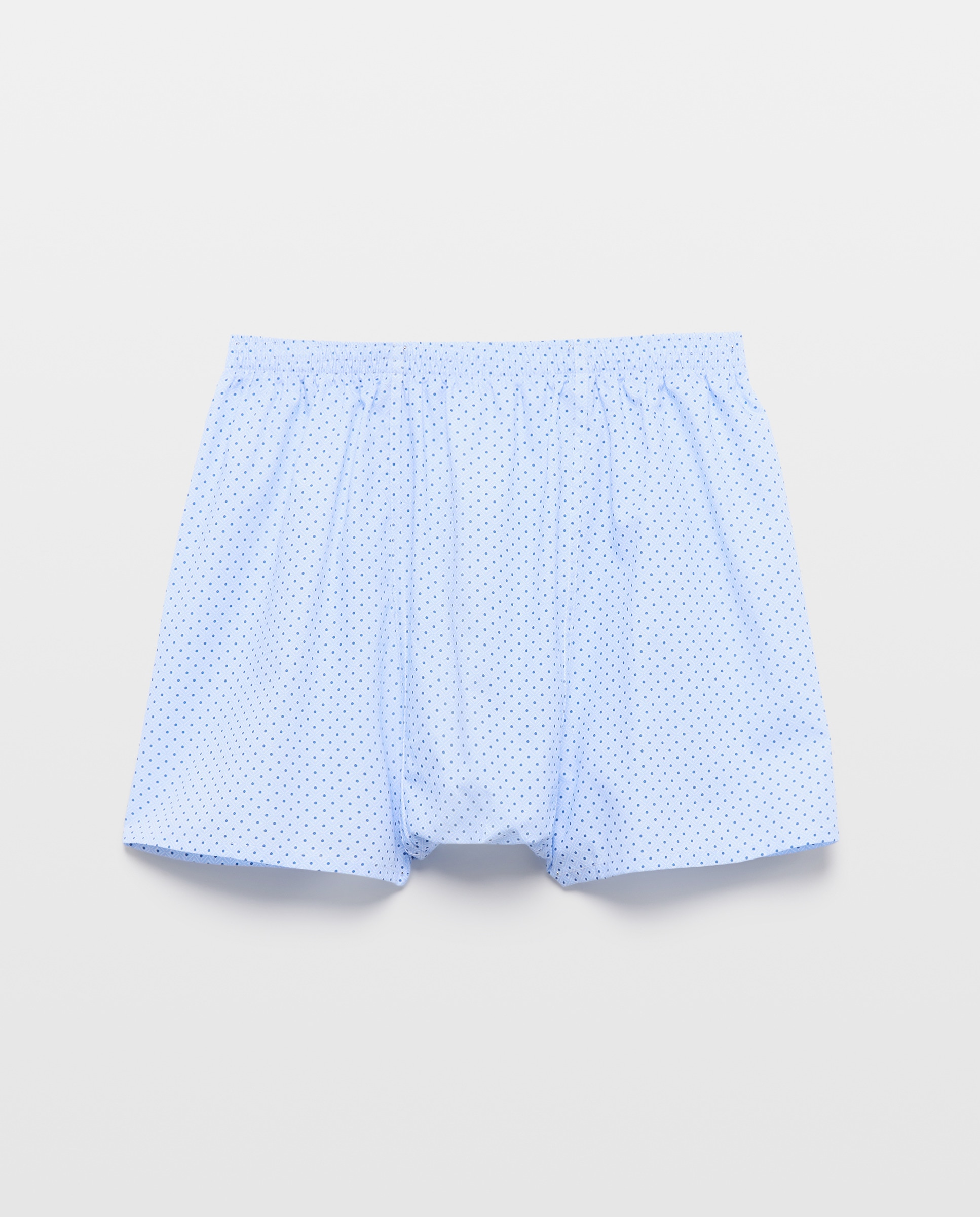 Boxers em Tecido com Costura Americana Azul-4