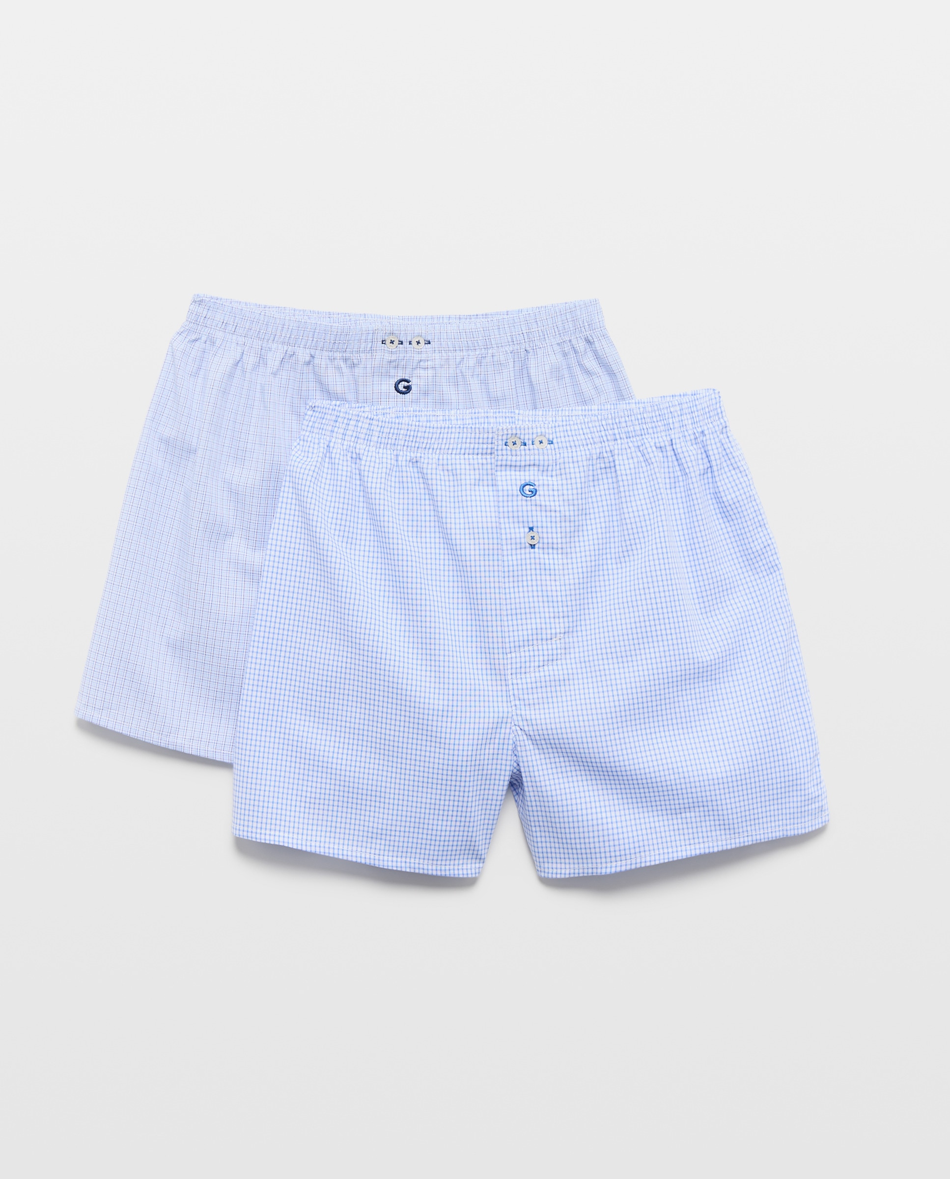 Pack de 2 Boxers de Tecido Azul-1