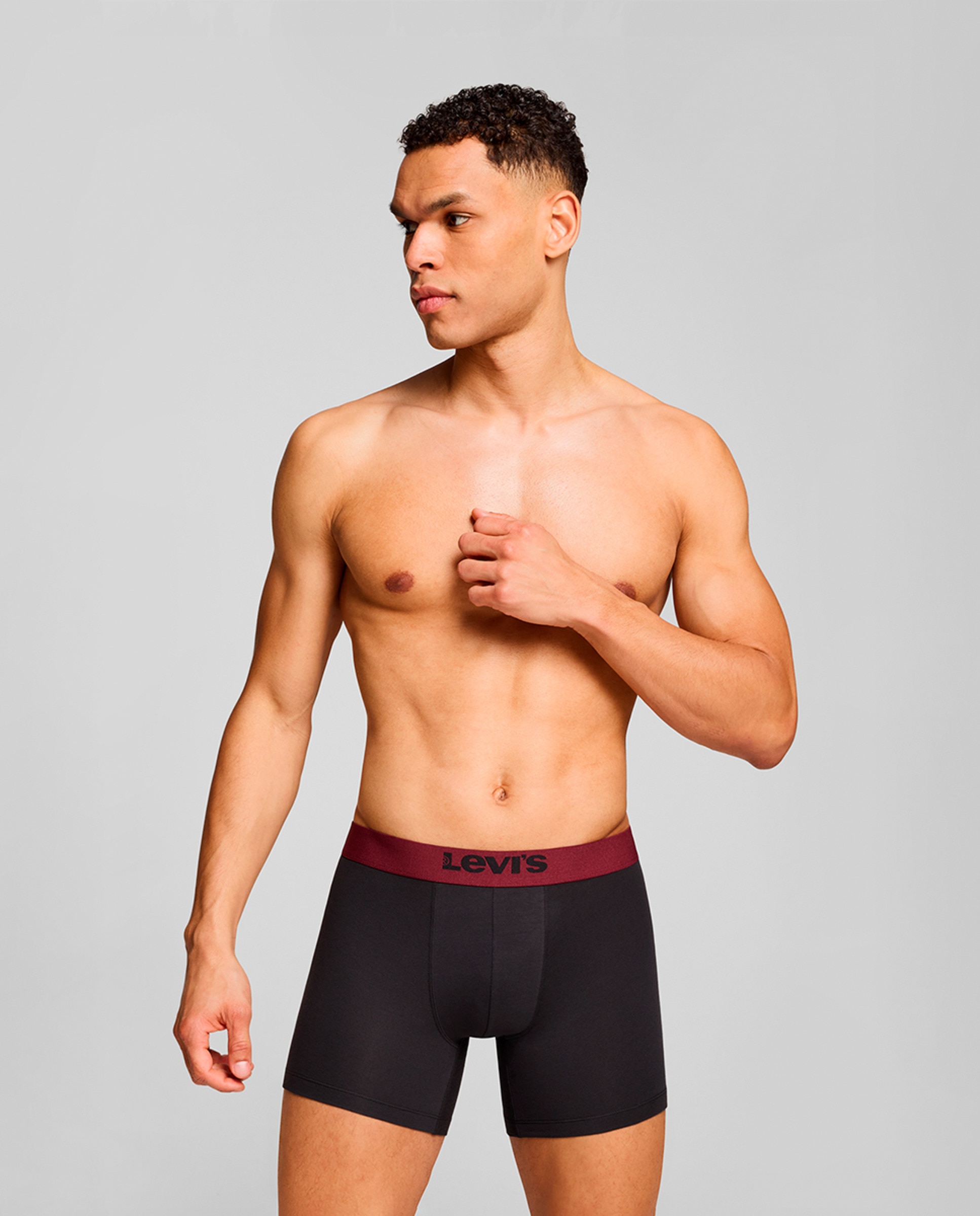 Boxers (Pack de 2) Vermelho/Grená-3