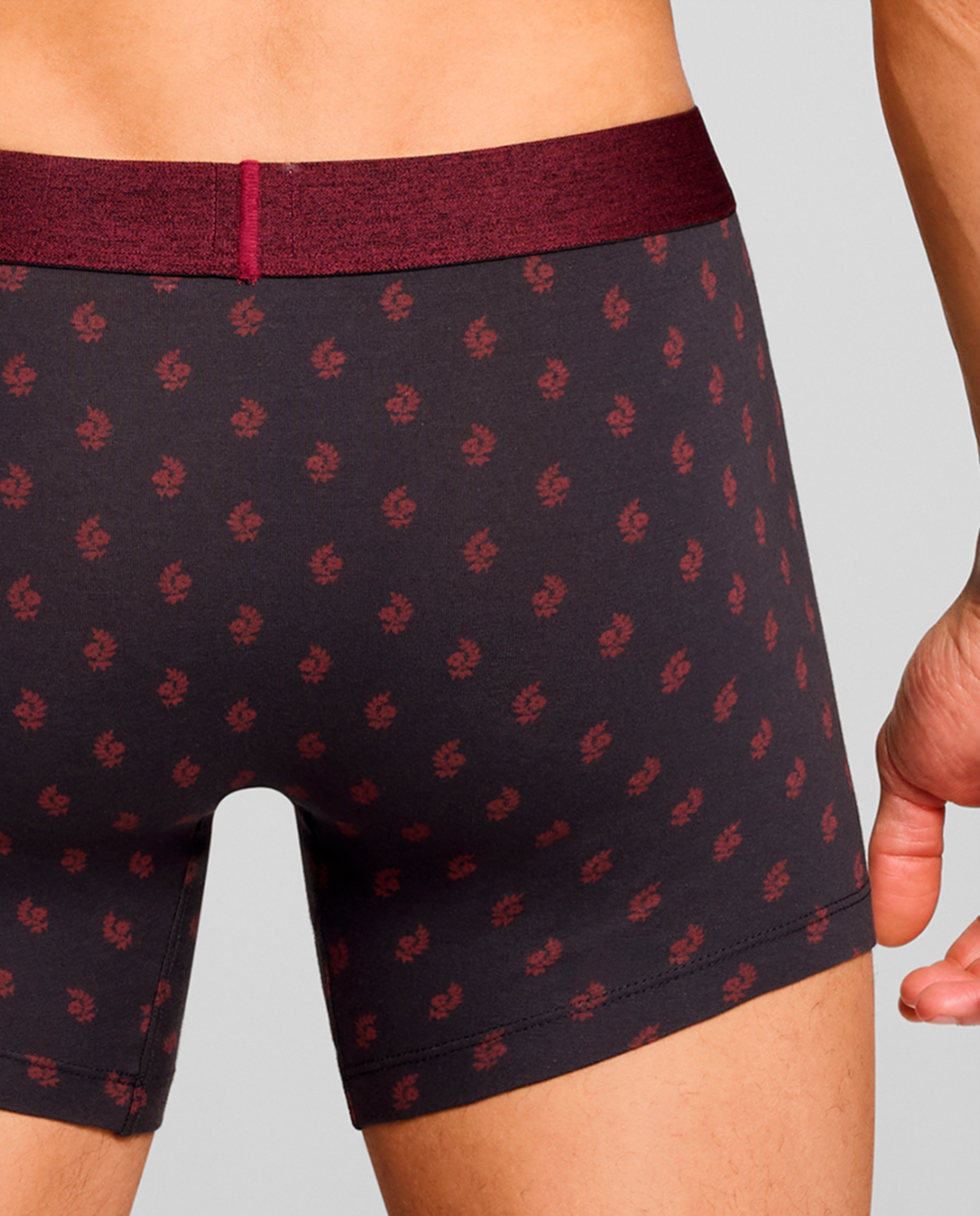 Boxers (Pack de 2) Vermelho/Grená-8