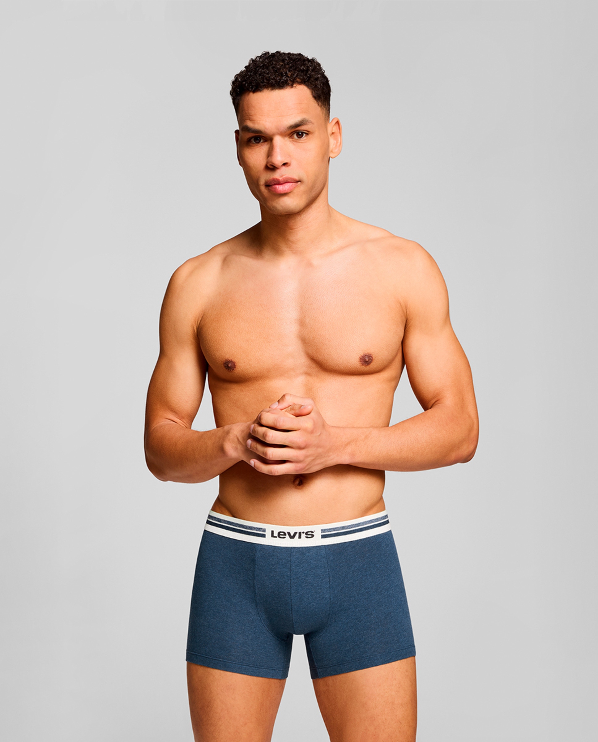 Boxers (Caixa de Oferta - Pack de 3) Azul-marinho-3