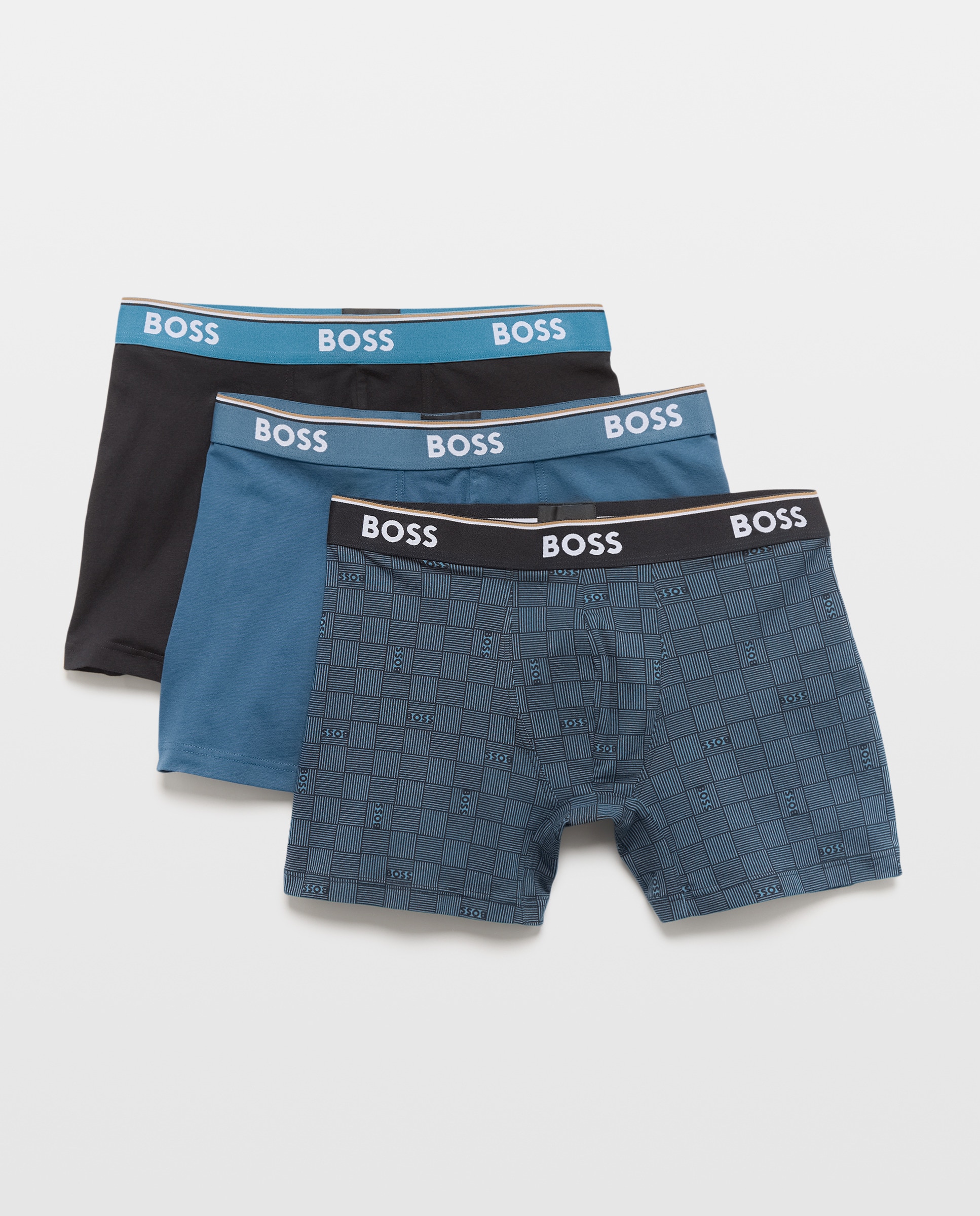 Pack de Três Boxers em Algodão Multicolor-1