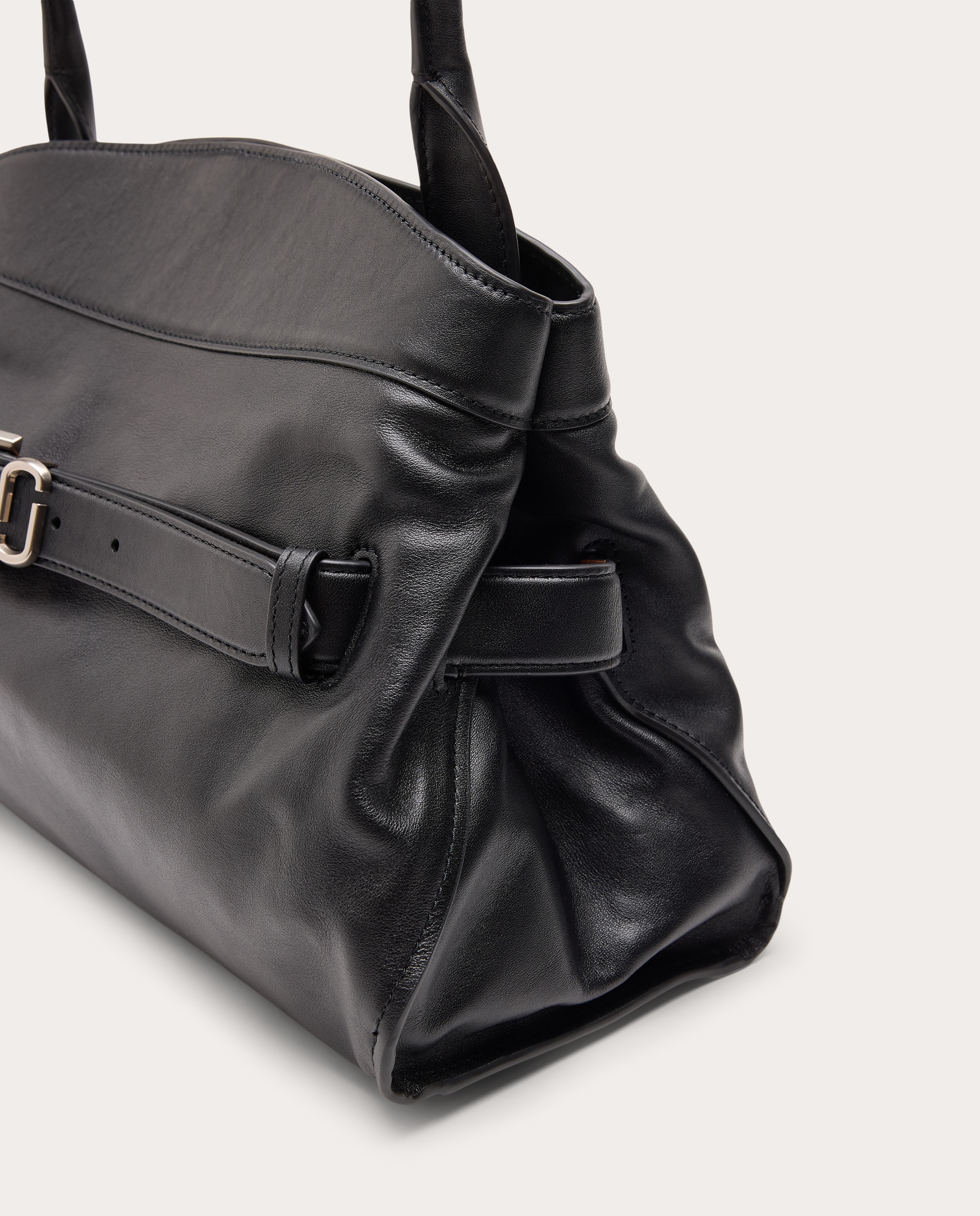 Mala Satchel Cristina em Pele Bordeaux-5