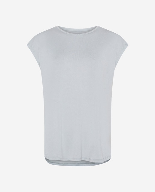 Imagen 0 de Camiseta sin mangas de corte fluido y cuello redondo.