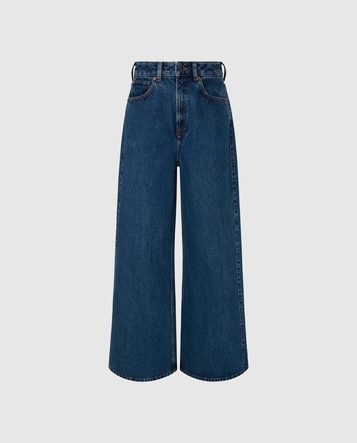 Imagen 0 de Pantalón de mujer pierna ancha tiro recto