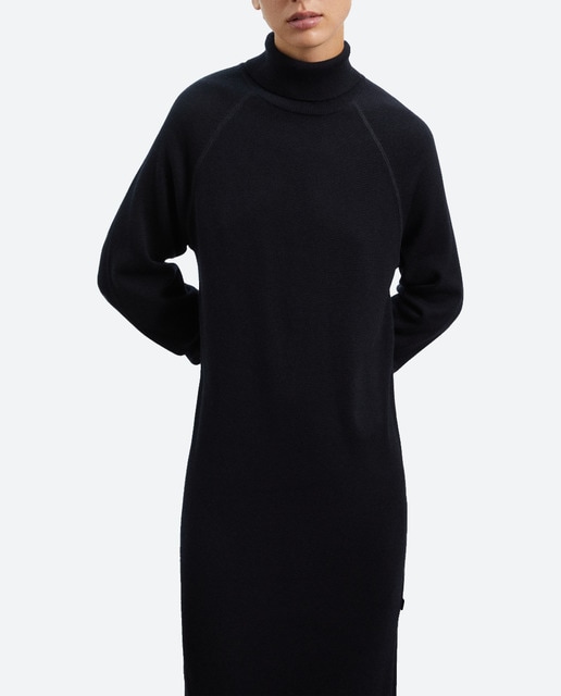 Imagen 0 de Vestido mujer de punto suave y cuello alto