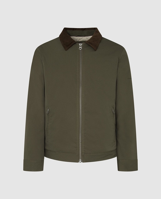 Imagen 0 de Chaqueta de hombre acolchada con cuello de pana