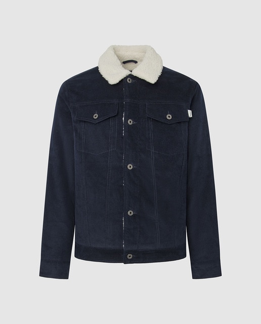 Imagen 0 de Chaqueta de hombre de pana con cuello de borreguillo