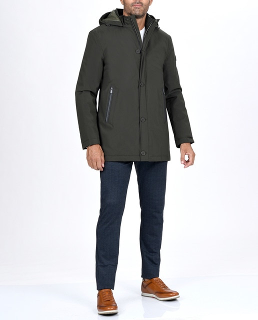 Imagen 0 de Parka de hombre capucha desmontable