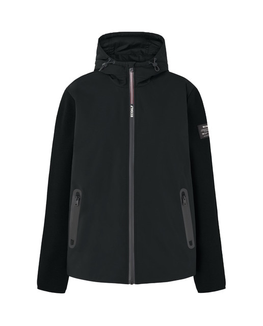 Imagen 0 de Chaqueta con capucha ajustable, cierre frontal con cremallera y bolsillos laterales.