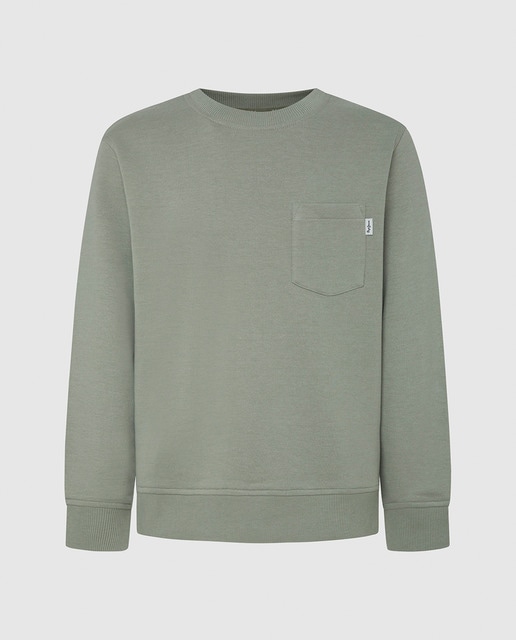 Imagen 0 de Sudadera de hombre de algodon y bolsillo frontal