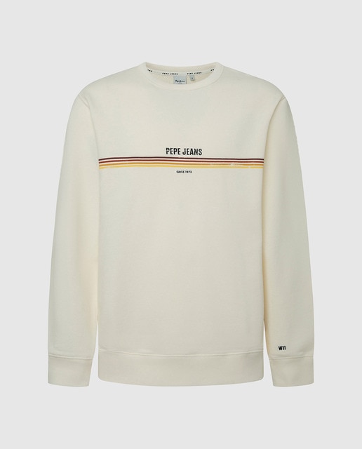 Imagen 0 de Sudadera de hombre de cuello redondo con estampado frontal