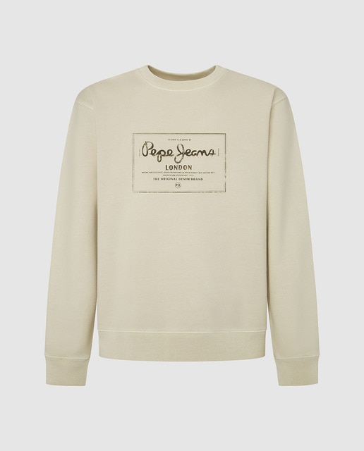 Imagen 0 de Sudadera de hombre de cuello redondo con grafico frontal