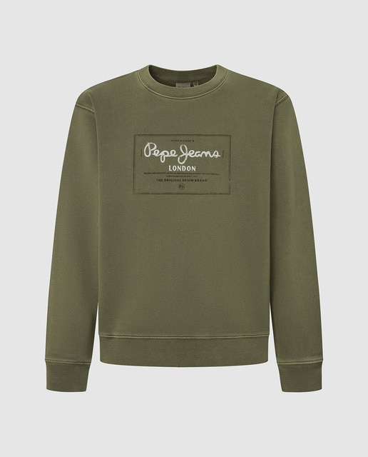 Imagen 0 de Sudadera de hombre de cuello redondo con grafico frontal