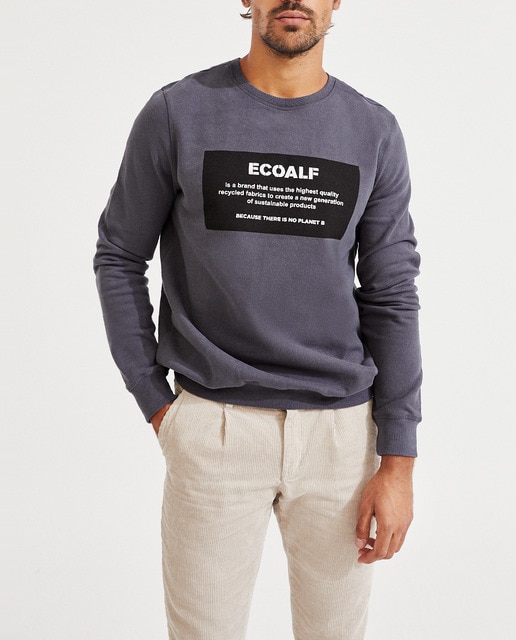 Imagen 0 de Sudadera de hombre con cuello redondo y print frontal.