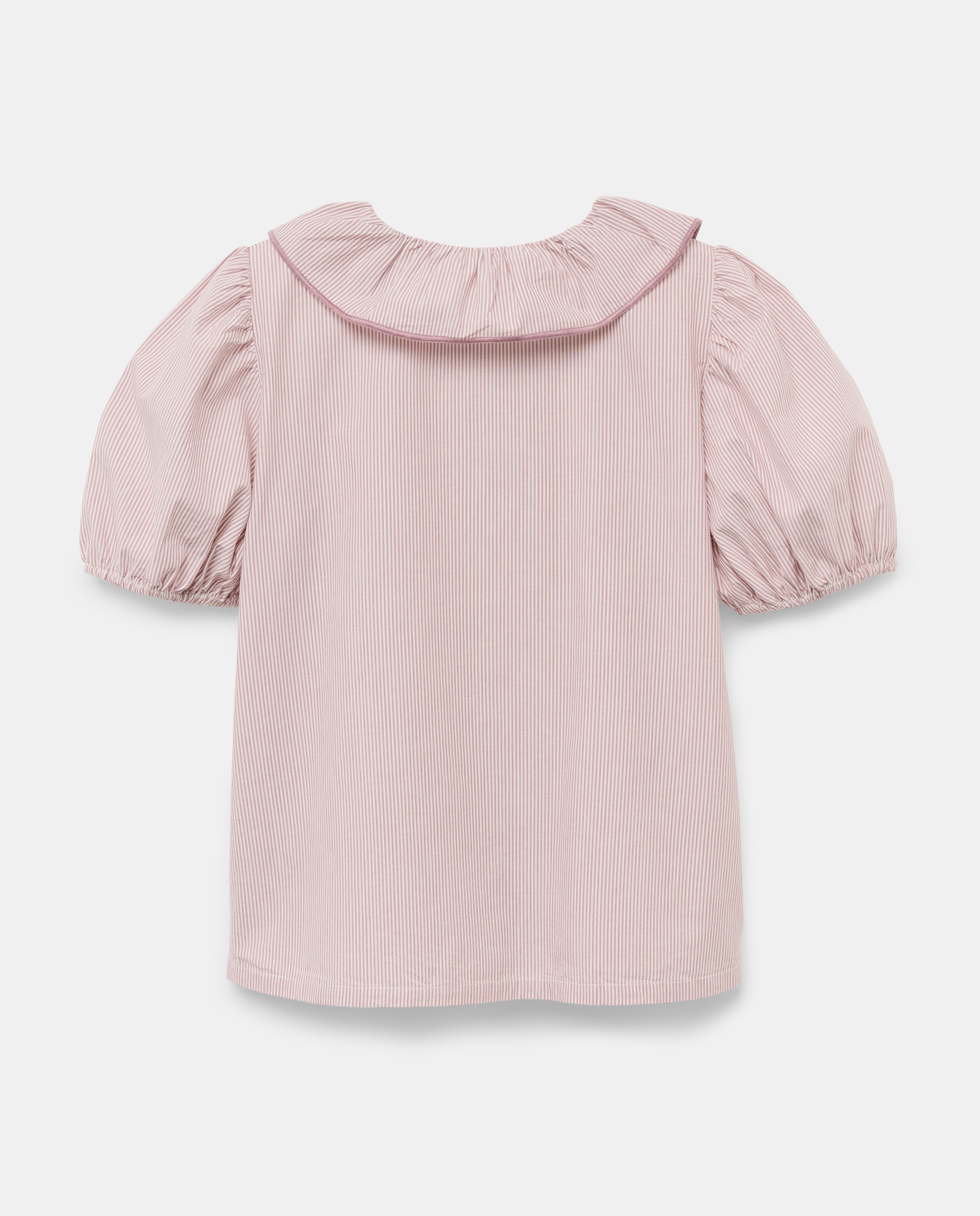 Blusa niña con volante en la tapeta Morado-2