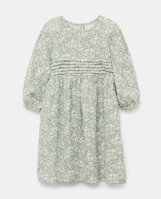 Imagen 0 de Vestido niña de doble gasa estampado