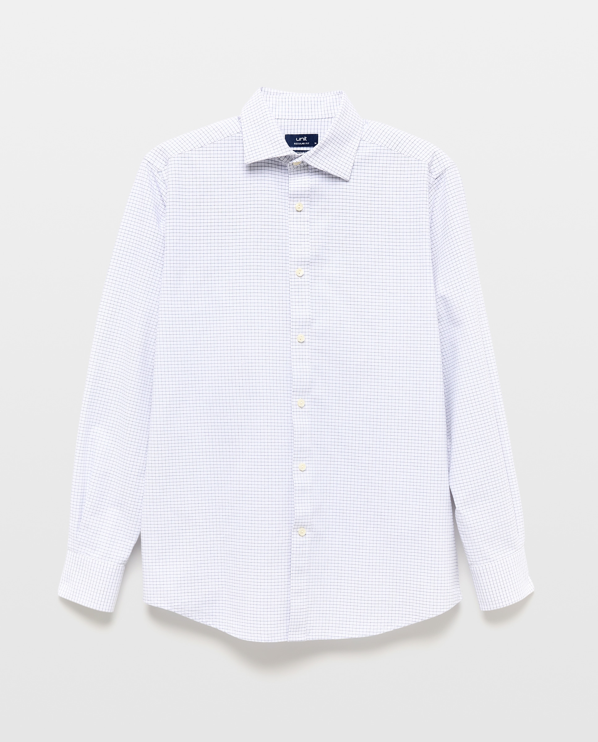 Camisa sport hombre oxford cuadros Azul marino-5