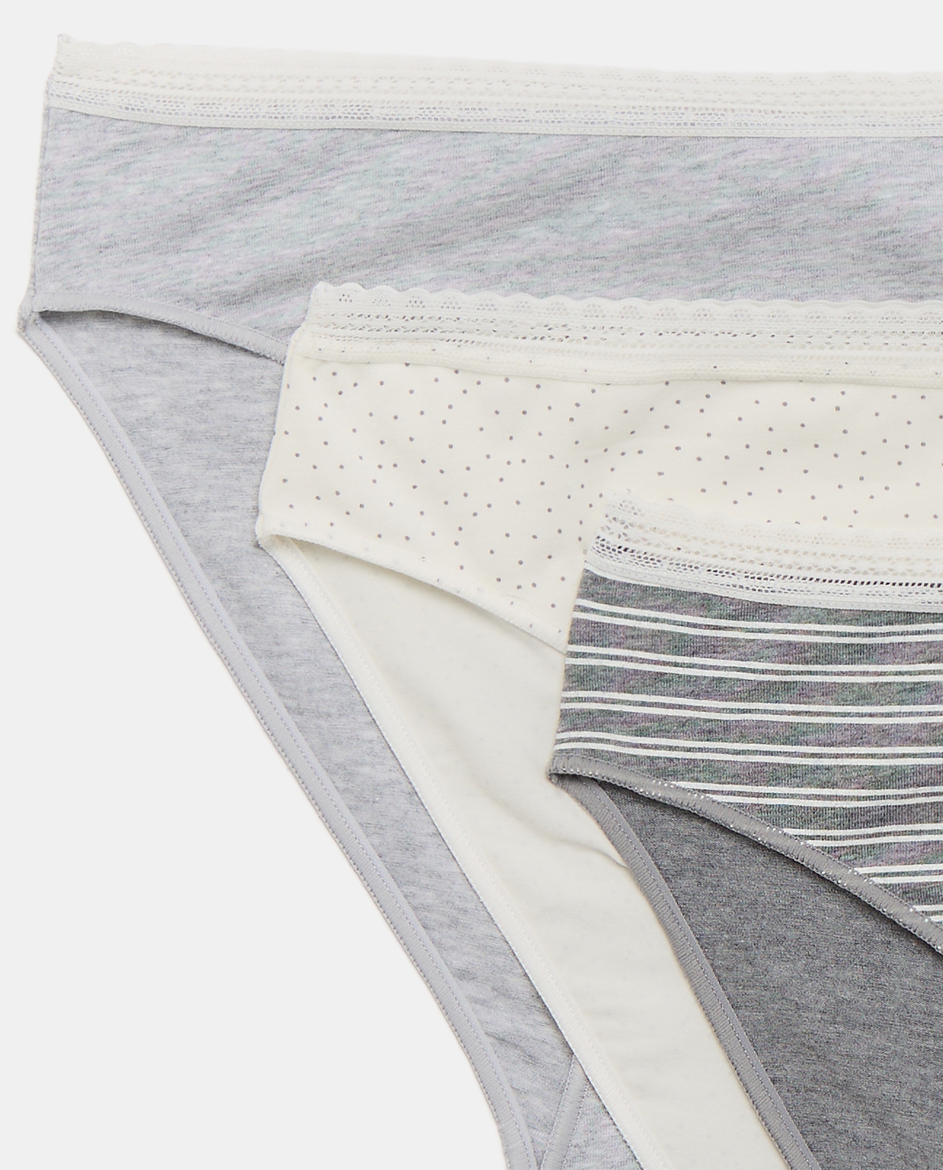 Pack de 3 Cuecas com Detalhe de Elástico Branco-4