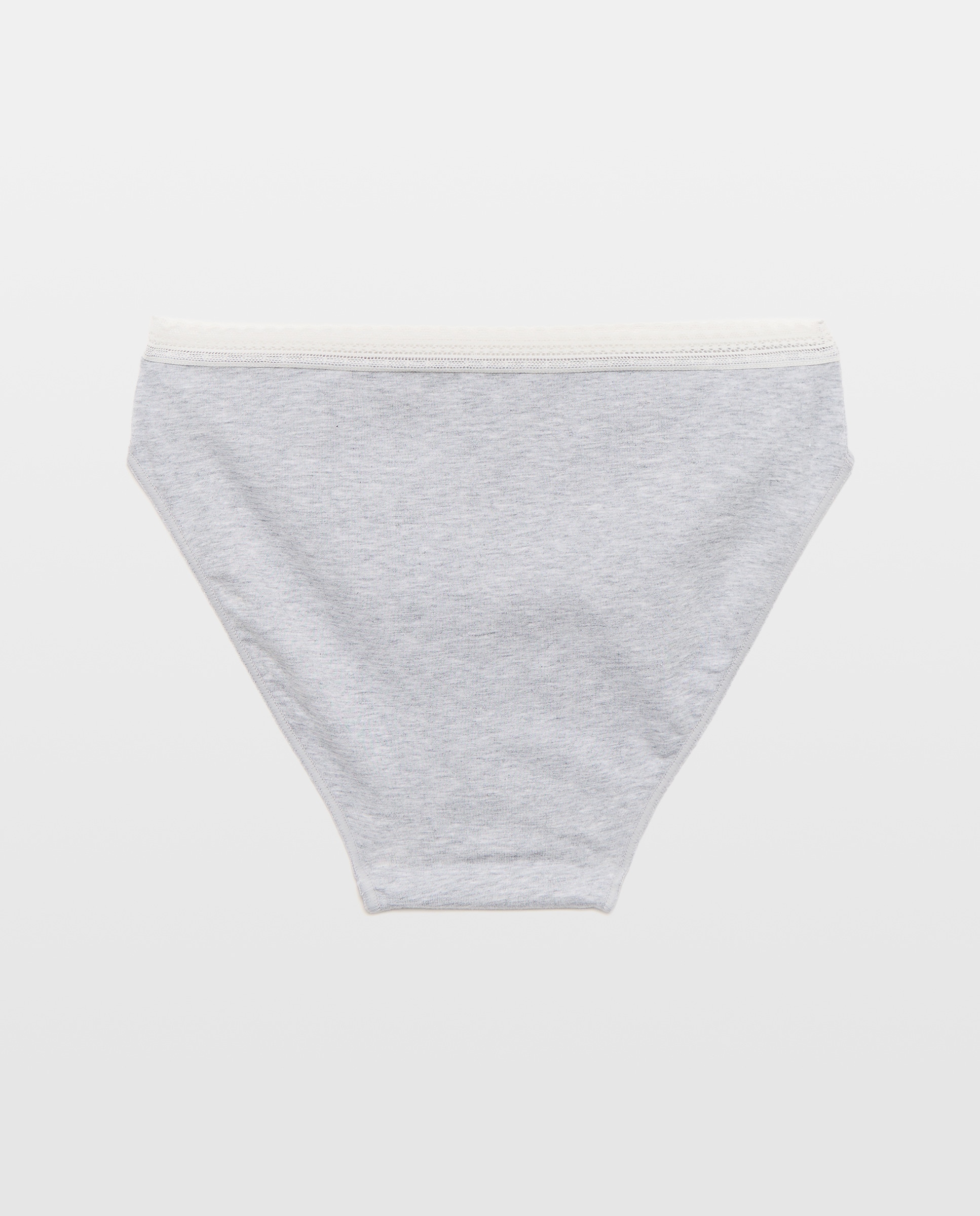 Pack de 3 Cuecas com Detalhe de Elástico Branco-5