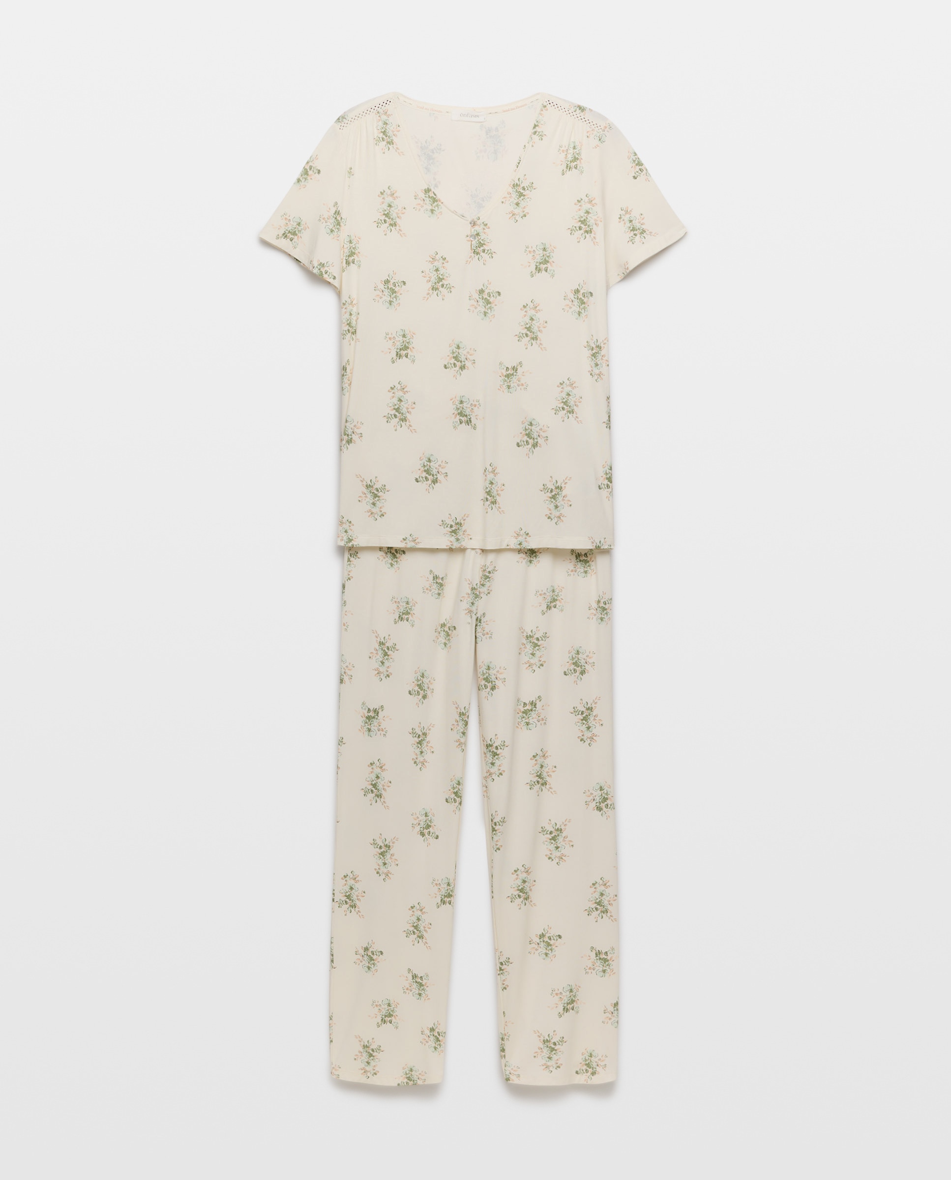 Pijama com Estampado de Fantasia Branco-3