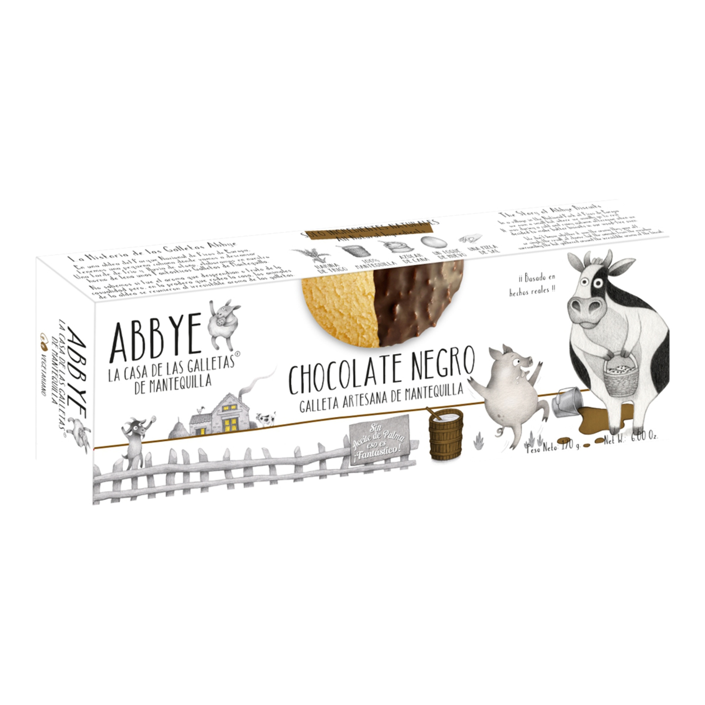 Galletas de mantequilla cubiertas de chocolate Abbye 3
