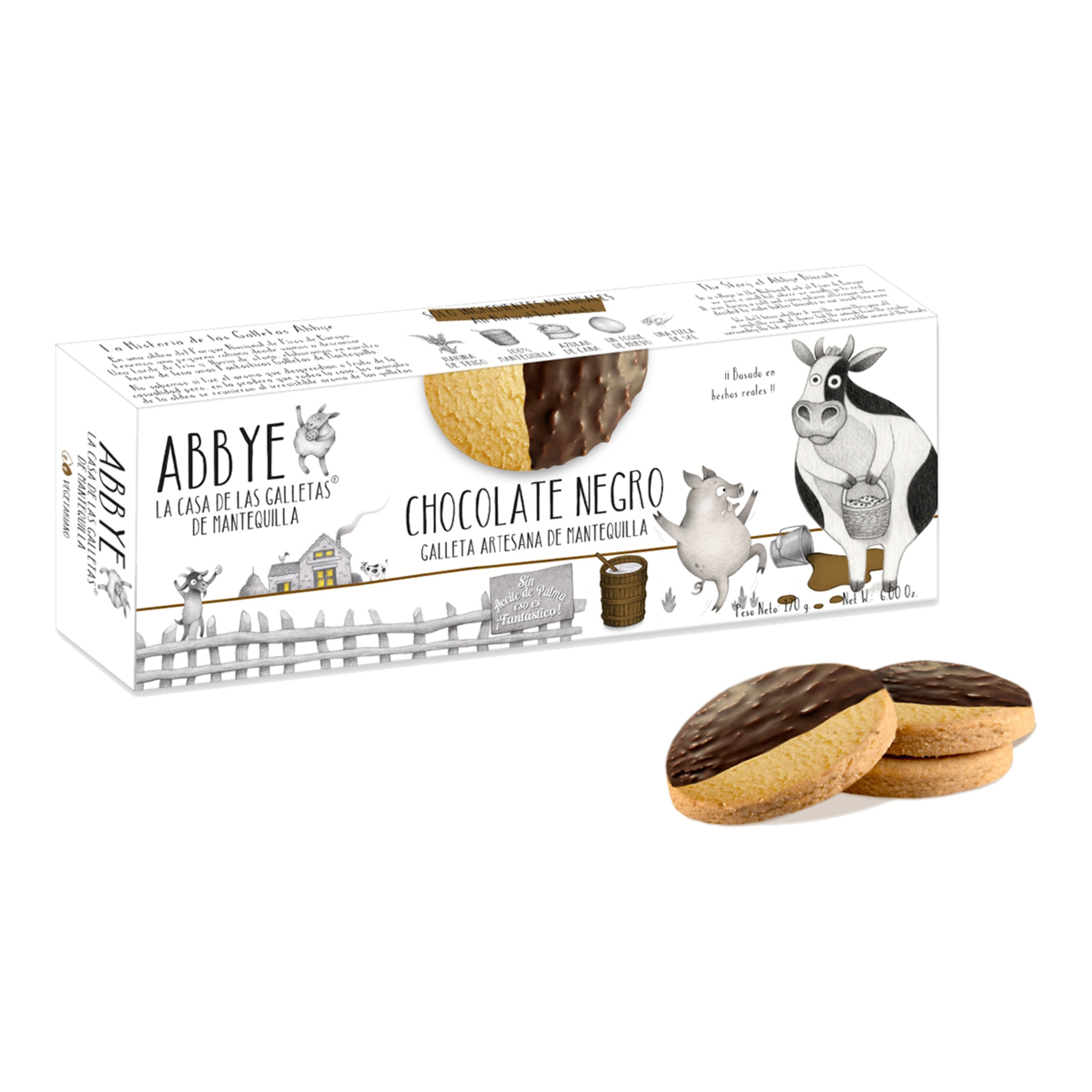 Imagen 0 de Galletas de mantequilla cubiertas de chocolate Abbye